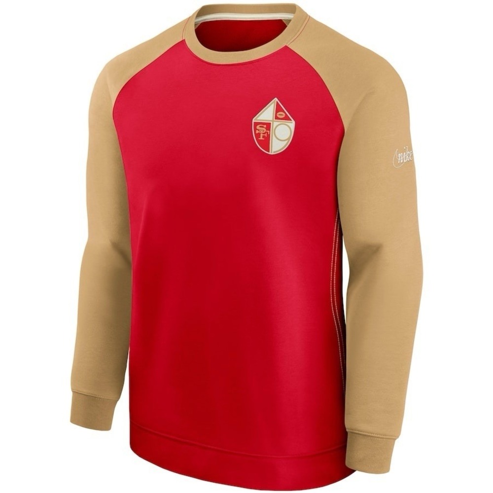 Nike San Francisco 49ers Crewneck Sweatshirt‎ Men's XL Red/Gold - Picture 11 of 11